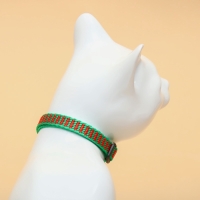 Ошейник + новогодний подвес "Снежинка", 30 х 1 см, капрон, зелёный Ошейник + новогодний подвес "Снежинка", 30 х 1 см, капрон, зелёный