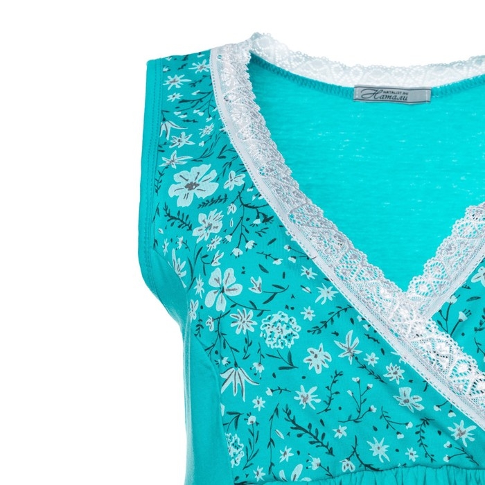 Ночная сорочка женская, цвет ментол, размер 46 Ночная сорочка женская, цвет ментол, размер 46