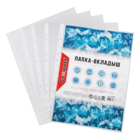 Файл-вкладыш А4, Calligrata, глянцевый, вертикальный, 100 штук, эконом Файл-вкладыш А4, Calligrata, глянцевый, вертикальный, 100 штук, эконом