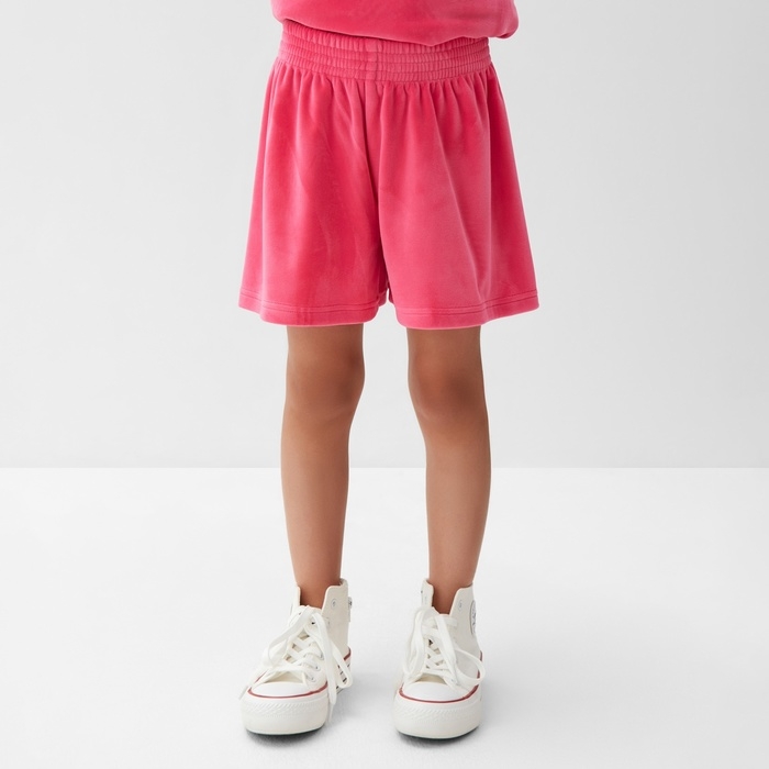 Костюм детский (футболка, шорты) KAFTAN Plushy р.32 (110-116), фуксия Костюм детский (футболка, шорты) KAFTAN Plushy р.32 (110-116), фуксия