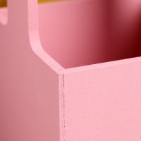 Кашпо - ящик деревянный 13,5х13,5х30 см Розовый Коралл Кашпо - ящик деревянный 13,5х13,5х30 см Розовый Коралл