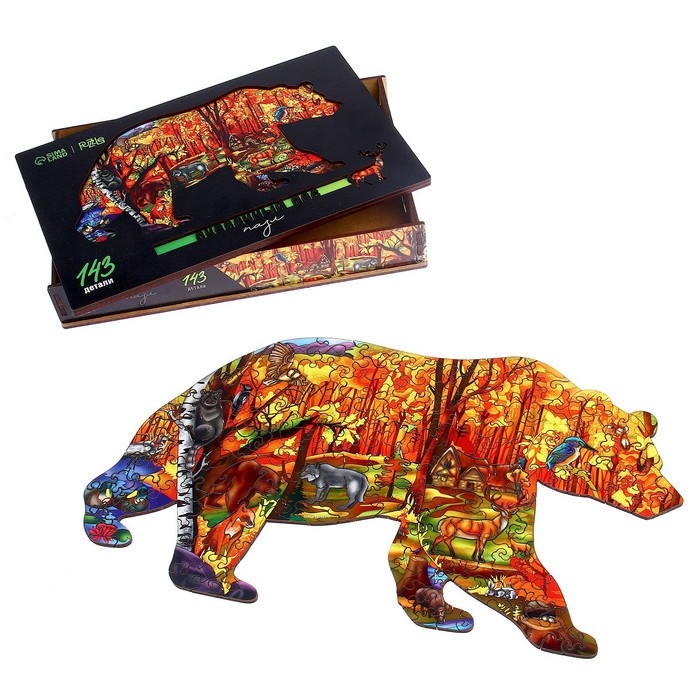 Пазл деревянный фигурный «Сказочный лес», 143 элементов Пазл деревянный фигурный «Сказочный лес», 143 элементов