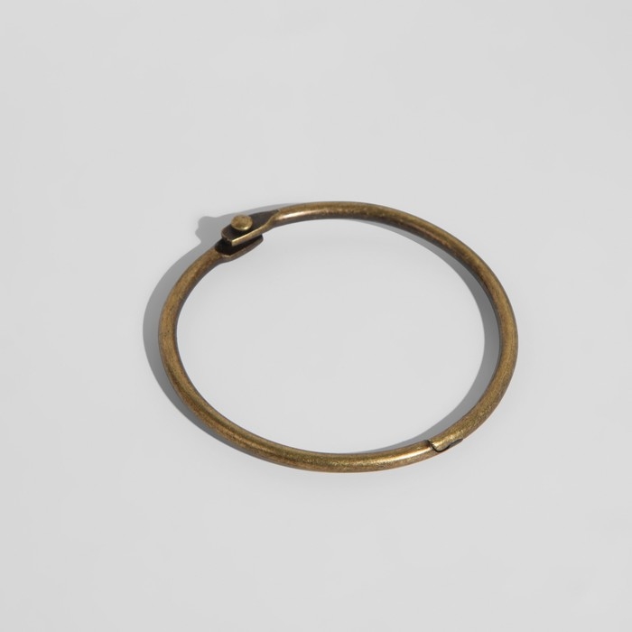 Кольцо для карниза, разъёмное, d = 50/56 мм, 10 шт, цвет бронзовый