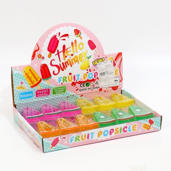 Лизун - слайм &laquo;Фрукты&raquo;, цвета МИКС