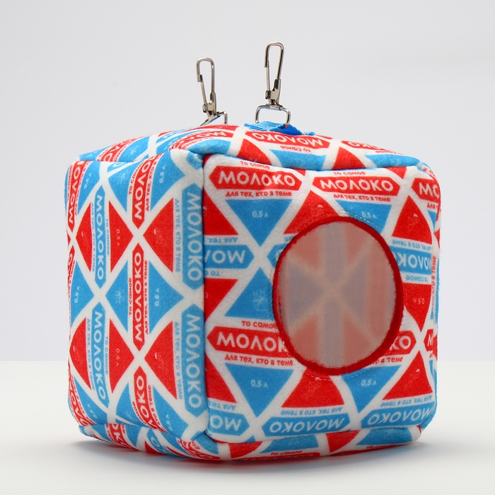 Подвесной домик-кубик Подвесной домик-кубик "Молоко", 17 х 17 х17 см