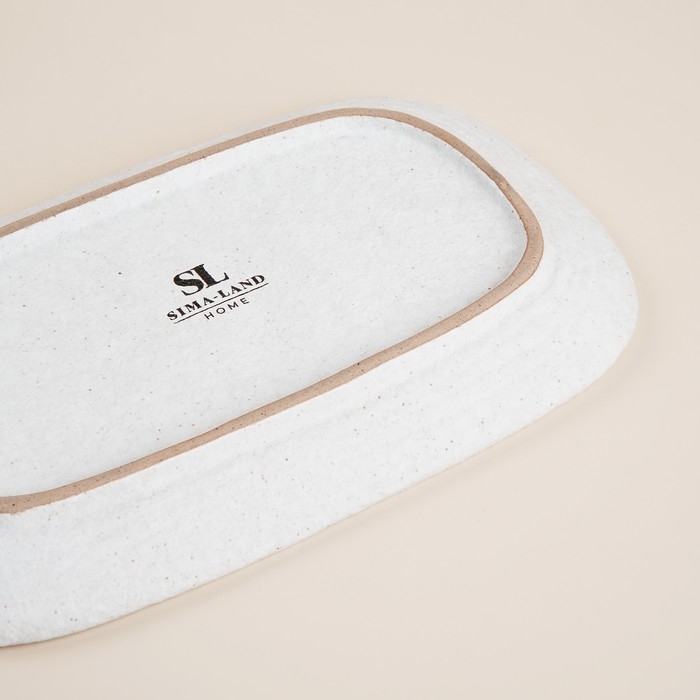 Блюдо для подачи SL Home &laquo;Арена Бланка&raquo;, 25&times;15,5 см, цвет белый