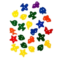 Шнуровка &laquo;Весёлые фигурки&raquo; под клапаном, 24 шт., по методике Монтессори