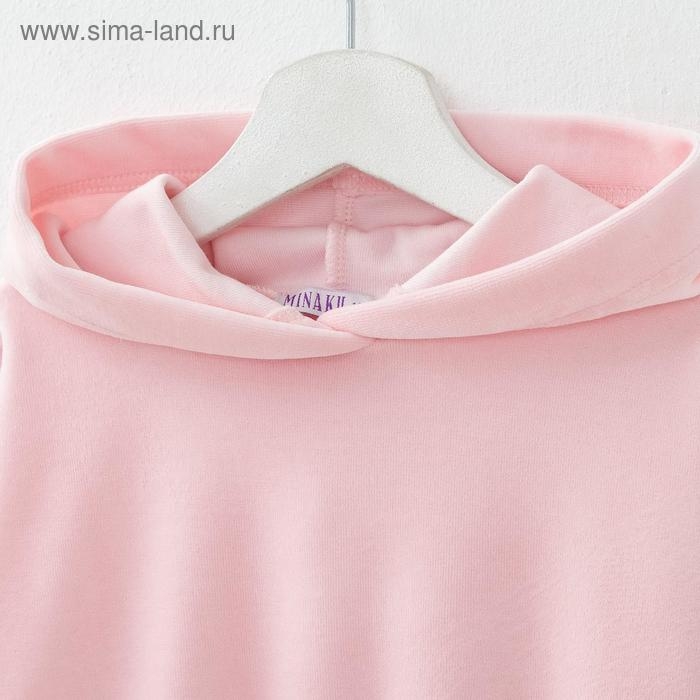 Комплект для девочки (худи, брюки) MINAKU: Casual Collection KIDS цвет св-розовый, рост 110