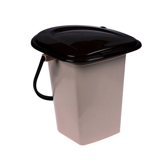 Ведро-туалет, h = 40 см, 17 л, съёмный стульчак, бежевое Ведро-туалет, h = 40 см, 17 л, съёмный стульчак, бежевое