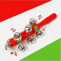 Погремушка с бубенцами «Смайлики», цвета МИКС Погремушка с бубенцами «Смайлики», цвета МИКС