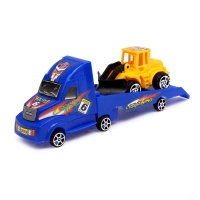 Инерционная машина «Эвакуатор», с трактором, цвета МИКС Инерционная машина «Эвакуатор», с трактором, цвета МИКС