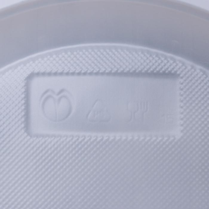 Тарелки пластиковые одноразовые, d=20,5 см, цвет белый, 12 шт/уп Тарелки пластиковые одноразовые, d=20,5 см, цвет белый, 12 шт/уп