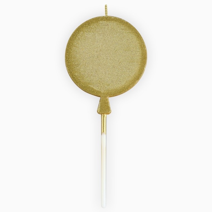 Свеча для торта &laquo;С днем рождения&raquo; золотая, 5,5 х 12 см