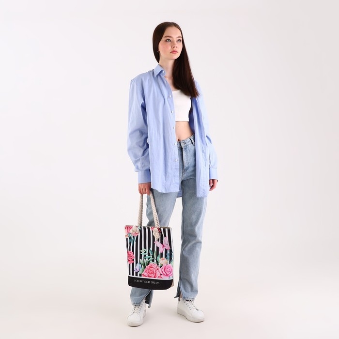 Сумка женская пляжная Сумка женская пляжная "Follow your dream", 35х40 см