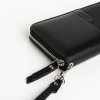 Кошелёк женский на молнии, цвет чёрный Кошелёк женский на молнии, цвет чёрный