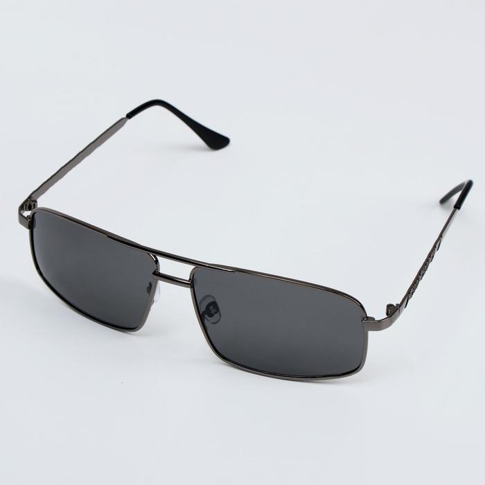 Очки солнцезащитные OneSun, поляризационные, UV 400, дужка 14 см, ширина 14.5 см, линза 4.5&times;6 см, серые