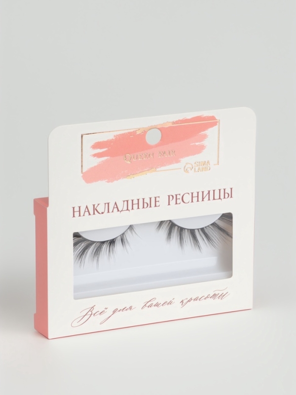 Ресницы накладные &laquo;Стрелка&raquo;, 13-18 мм, без клея, чёрные