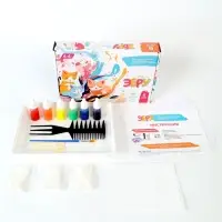 Набор для рисования на воде эбру, 6 цветов, А5