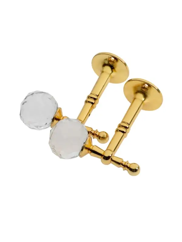 Крючок - держатель для штор на стену CAPPIO KS043, металлический, цвет золото, 2 шт