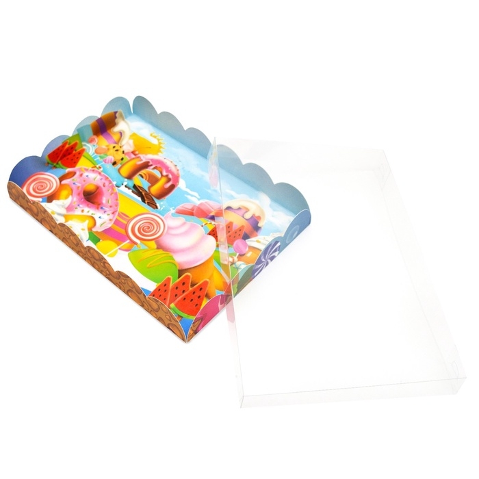 Коробочка для печенья, Коробочка для печенья, "Сладкая долина", 22 х 15 х 3 см 5шт