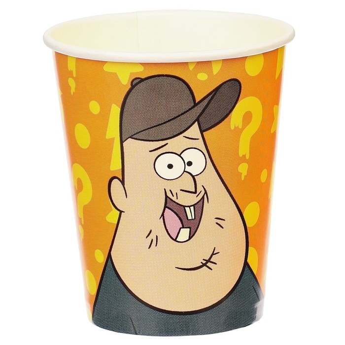 Набор стаканов одноразовых &laquo;С Днем Рождения!&raquo;, 250 мл, 6 штук, Гравити Фолз