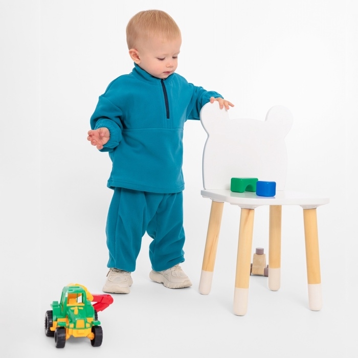 Костюм флисовый детский (джемпер и брюки) MINAKU цвет аквамарин, рост 80-86 см Костюм флисовый детский (джемпер и брюки) MINAKU цвет аквамарин, рост 80-86 см