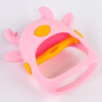 Прорезыватель для зубов &laquo;Оленёнок&raquo;, силиконовый, цвет розовый