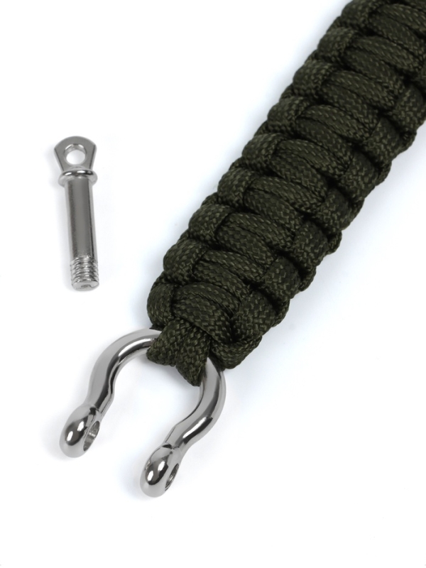 Браслет из паракорда, 25 см, олива