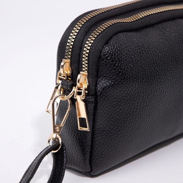 Сумка кросс-боди на молнии, цвет чёрный