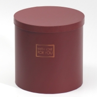 Набор круглых коробок 5 в 1, упаковка подарочная, &laquo;Пантон 06&raquo;,15 х 15 х 15 - 23 х 23 х 25 см