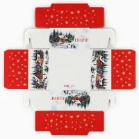 Коробка для кондитерских изделий с пластиковой крышкой &laquo;Любимый праздник&raquo;, 12 х 6 х 11.5 см