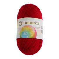 Пряжа для вязания спицами, крючком &laquo;Пехорский текстиль. Детская новинка&raquo;, 100% акрил, 200 м/50 г, (363 св. вишня)