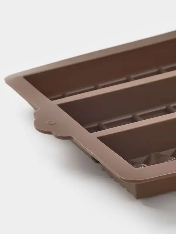 Форма для дубайского шоколада 6 плиток "Квадраты, полосы, пирамиды" 27,5x17x2 см