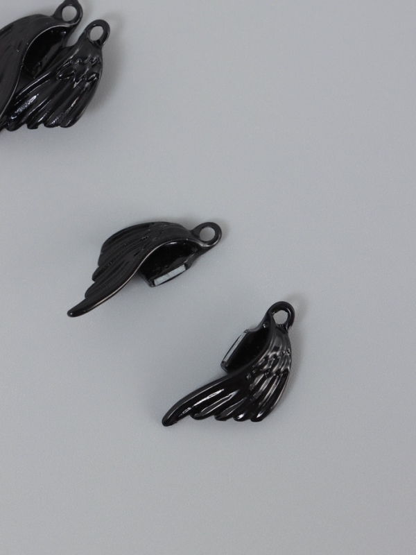 Замок магнитный металл "Крылья" набор 2 шт чёрный 2,6х1,9 см