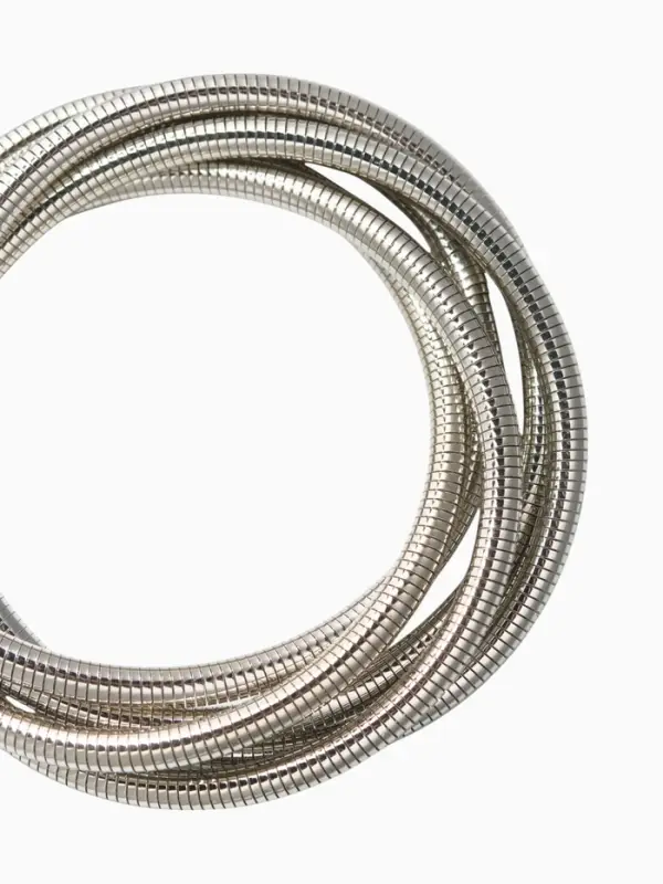 Браслет металл &laquo;Обруч&raquo; трансформируется в кулон, цвет серебро