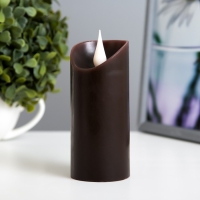 Ночник "Черная свеча" LED 1Вт от батареек 2хАА венге 5х5х12см RISALUX Ночник "Черная свеча" LED 1Вт от батареек 2хАА венге 5х5х12см RISALUX