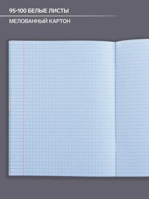 Тетрадь предметная 48 листов в клетку Calligrata, &laquo;Коллаж. Английский язык&raquo;, обложка мелованный картон