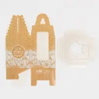 Коробка для капкейков, кондитерская упаковка, 1 ячейка &laquo;Сюрприз внутри&raquo;, 9 х 9 х 11 см