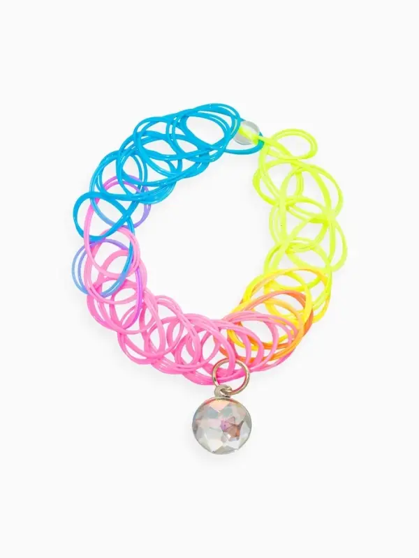 Браслет детский набор 3 шт. "Выбражулька" пончик, единорог, силиконовый, разноцветный