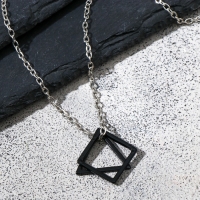Кулон унисекс &laquo;Геометрия&raquo;, цвет чёрный, 62 см