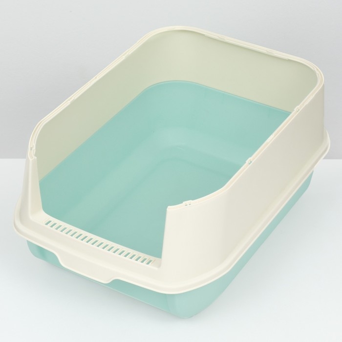 Туалет закрытый с откидным верхом 36 х 51 х 34 см, голубой