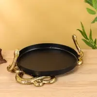 Поднос с бортиками &laquo;Золотая змейка&raquo;, 33&times;24&times;10 см, алюминий, сталь