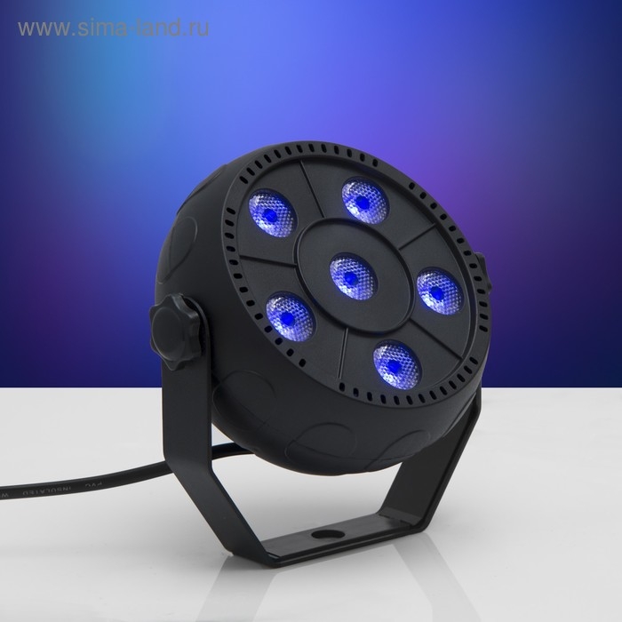 Прожектор PAR для сцены 6 &times; 1.5 Вт, свечение RGB, 220 В