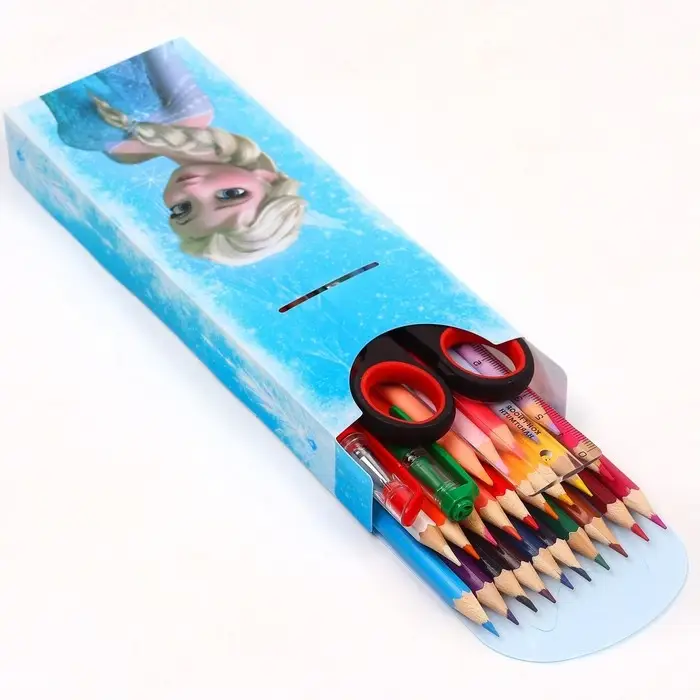 Пенал-футляр пластиковый, 75&times;195&times;25 мм, сборный, &laquo;Холодное сердце&raquo;