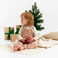 Набор (боди и комбинезон) Крошка Я "Новогодние игрушки", рост 74-80 см Набор (боди и комбинезон) Крошка Я "Новогодние игрушки", рост 74-80 см