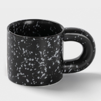 Кружка Доляна "Сплэш" 14х8,5х8,2 см, цвет черный