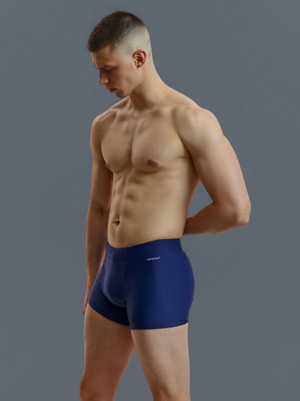 Плавки-шорты спортивные мужские, размер 46, цвет темно-синий