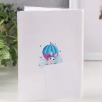 Фотоальбом 36 фото 10X15см, "Зайка на воздушном шаре", ПП карм.,мягкая обложка