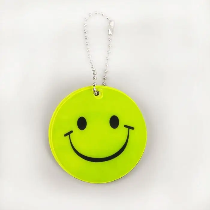 Светоотражающий элемент &laquo;Смайлик&raquo;, двусторонний, d=5.3 см, цвет жёлтый