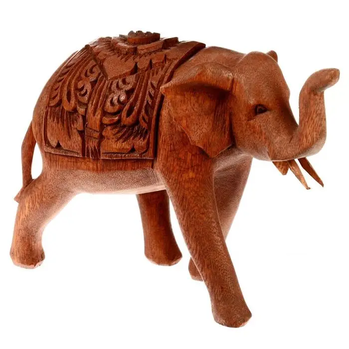 Сувенир дерево "Слон резной" 20х8х16 см